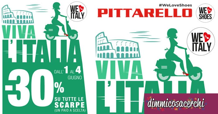 Buono sconto Pittarello "W L'Italia"