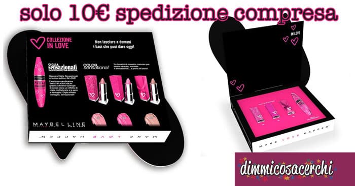 Cofanetto Maybelline New York con 3 rossetti + mascara