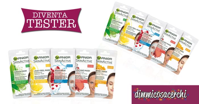 Diventa tester delle maschere viso Garnier SkinActive