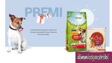 Purina Mini Dog Club: vinci forniture Friskies e Purina One