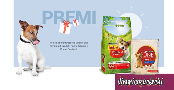 Purina Mini Dog Club: vinci forniture Friskies e Purina One