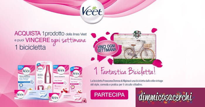 Vinci bicicletta Alpina con Veet