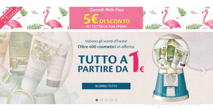 Bottega Verde: buono sconto 5€ per te!