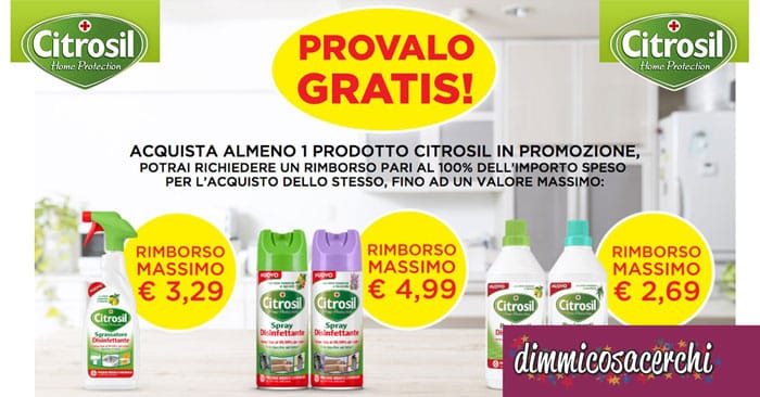 Citrosil: provalo gratis grazie al rimborso