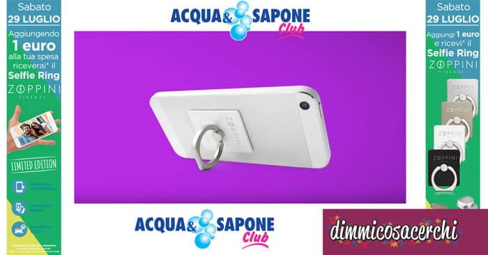 Selfie Ring Zoppini da Acqua&Sapone