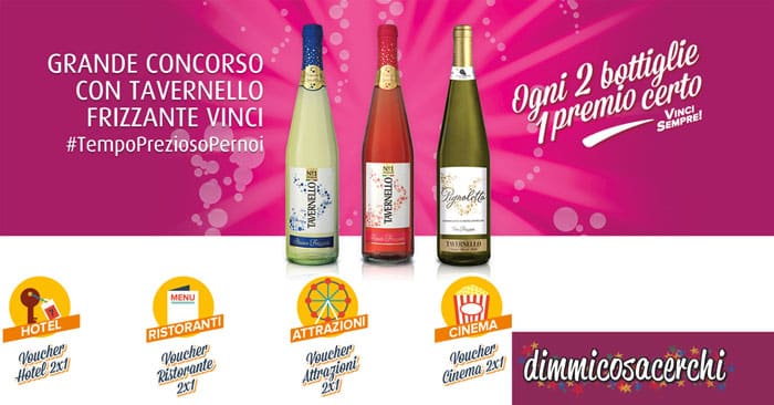 Tavernello: ogni 2 bottiglie un premio certo (e concorso)