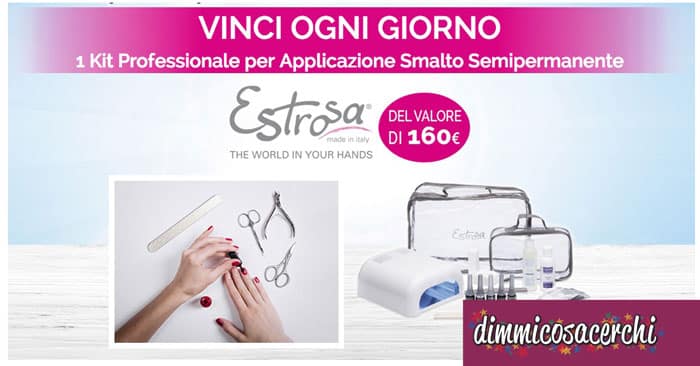 Con Scholl vinci Kit per applicazione smalto semipermanente Estrosa