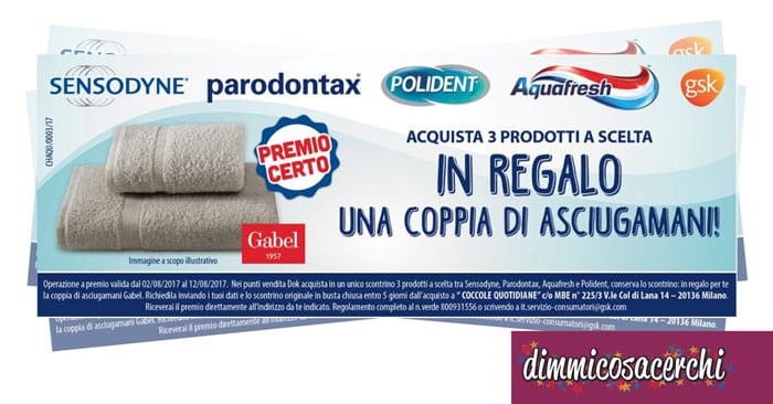 Coppia di asciugamani Gabel in regalo