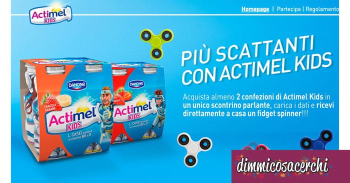 Actimel ti regala il fidget spinner