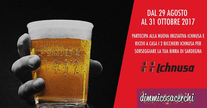 Birra Ichnusa ti regala una coppia di bicchieri
