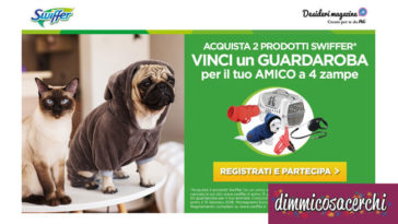 Swiffer: vinci un kit guardaroba per il tuo animale