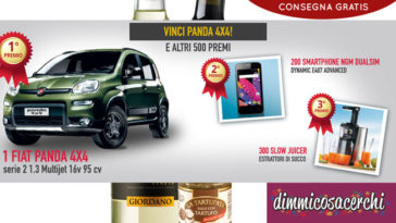 Con Giordano Vini vinci Fiat Panda 4x4