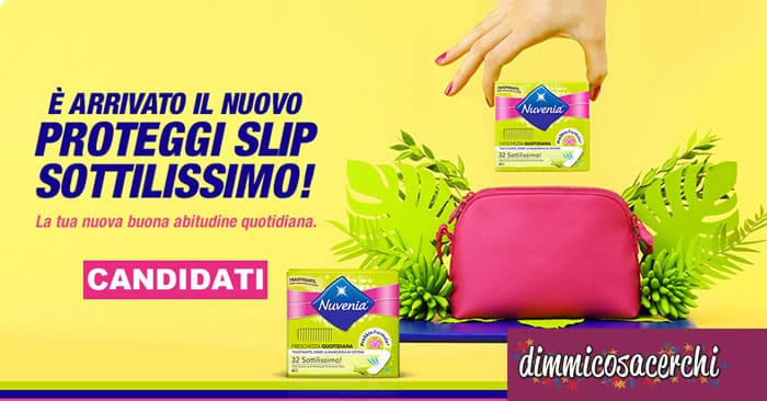 Diventa tester dei salvaslip Nuvenia con TRND