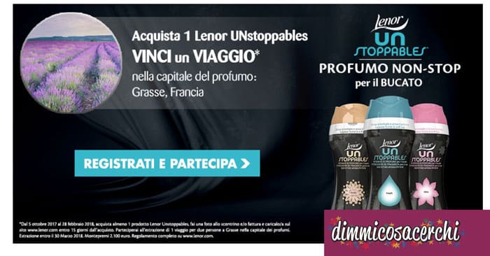 Compra Lenor UnStoppables e vinci un viaggio!