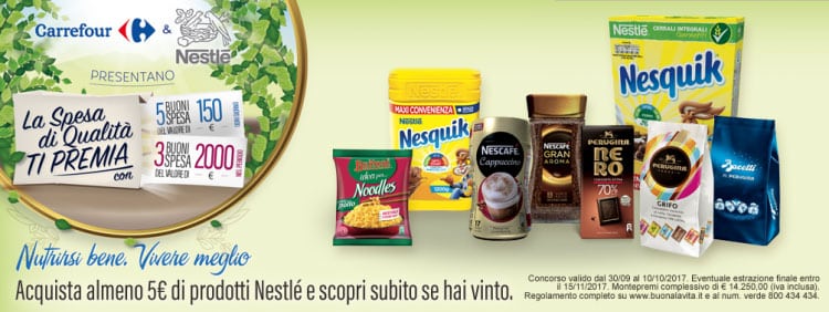 Concorso Nestlè da Carrefour Iper