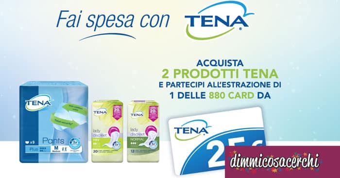 concorso Fai la spesa con Tena