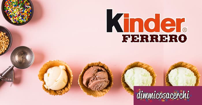 arrivano i gelati kinder e ferrero