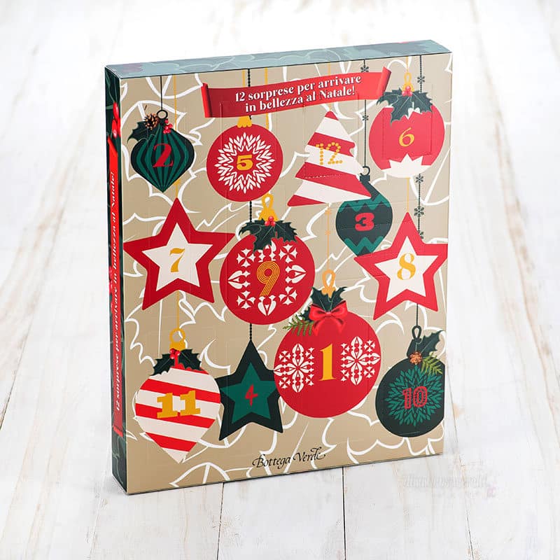 Il calendario dell'Avvento di Bottega Verde da 12 caselle