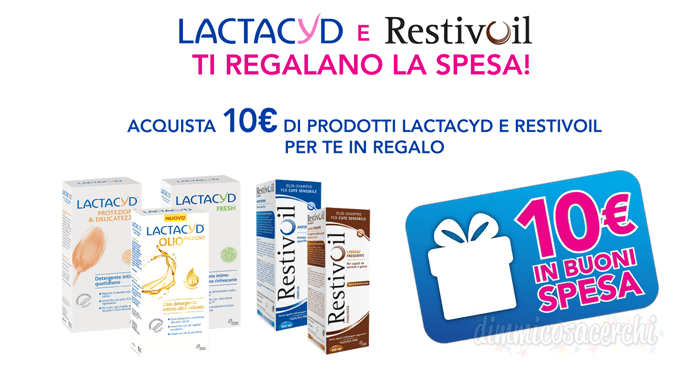 Lactacyd e Restivoil ti regalano la spesa