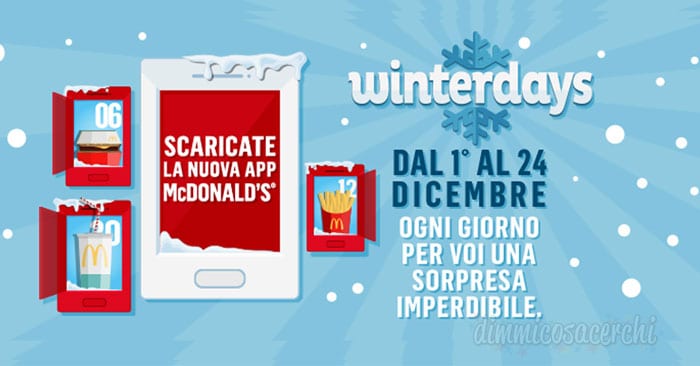 Winterdays: il calendario dell'Avvento di Mc Donald's