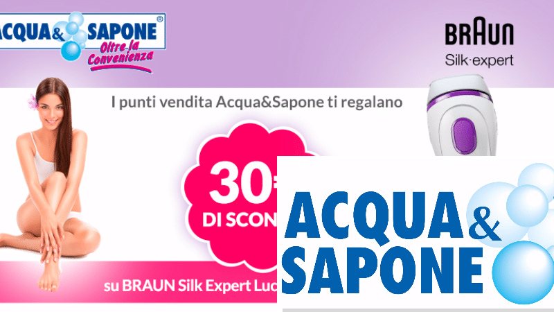 Coupon sconto Acqua&Sapone