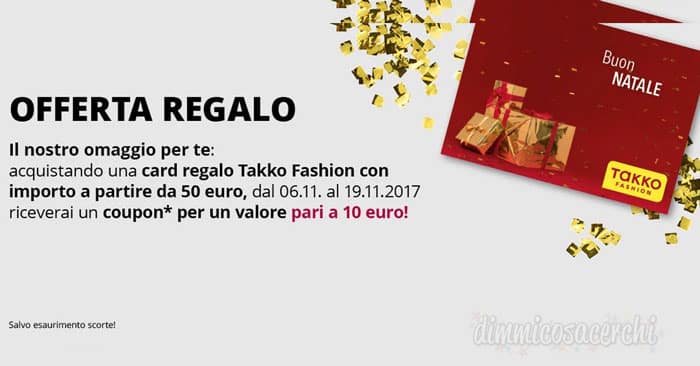 Coupon Takko Fashion per Natale