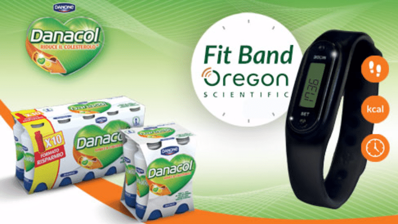 Danacol ti regala la FitBand Oregon Scientific