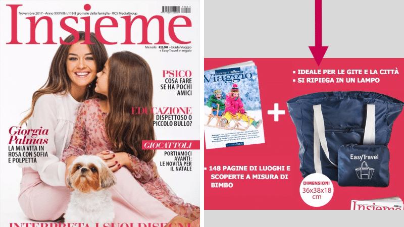 Rivista Insieme di Novembre con Shopping Bag allegata