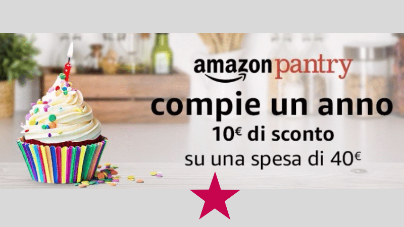 Compleanno Amazon Pantry: 10€ di sconto