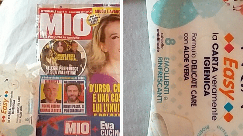 Rivista Mio con salviette Fria allegate