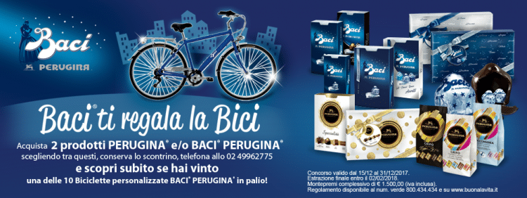 Vinci una bicicletta con Baci Perugina