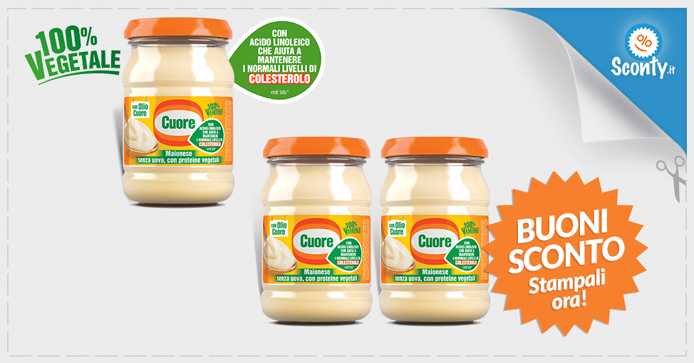 Buoni sconto Maionese Vegetale Cuore