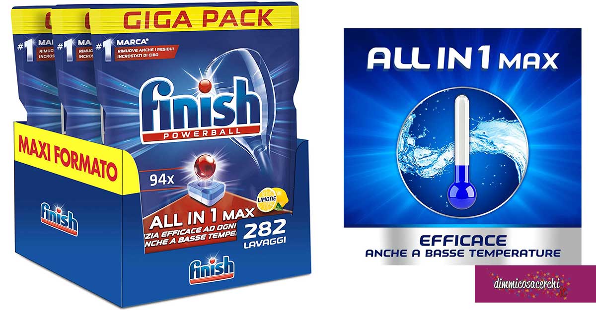 Detersivo per lavastoviglie Finish All in 1 MAX