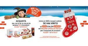 Vinci la calza della befana con Kinder e Ferrero!