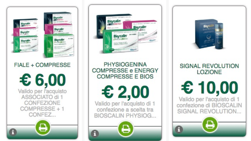 Buoni sconto Bioscalin