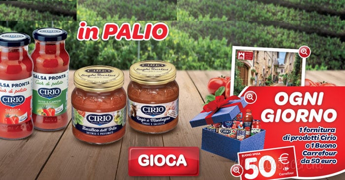 Concorso "Vinci Cirio con Carrefour"