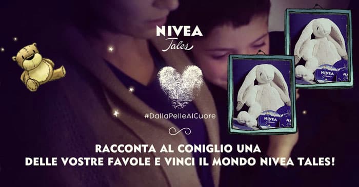 Vinci i Conigli peluche NIVEA TALES e soggiorni da sogno