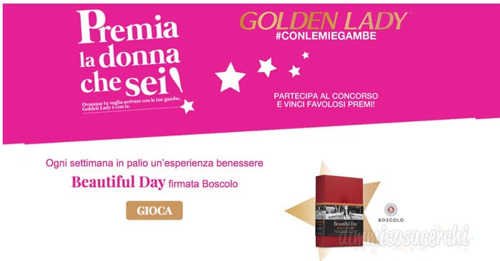 Concorso Golden Lady: vinci il viaggio dei tuoi sogni