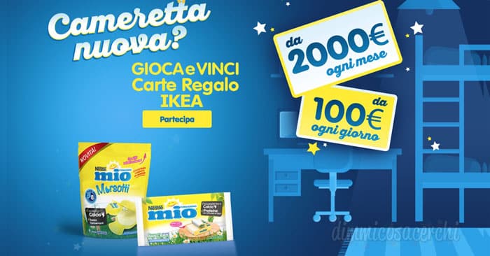 Formaggini Mio: vinci carte regalo Ikea