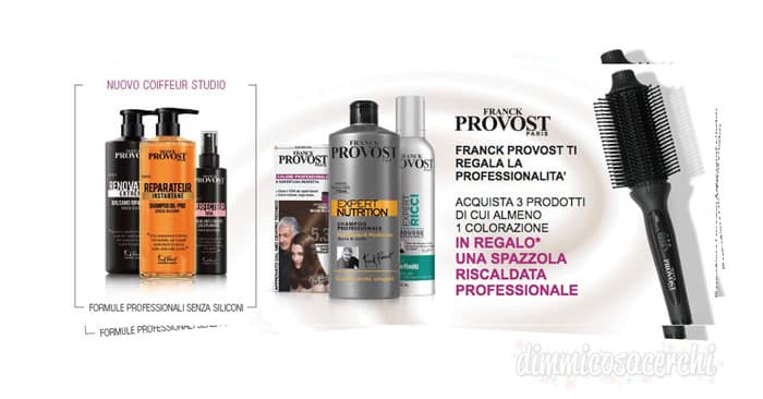 Franck Provost premio sicuro: in regalo la spazzola riscaldata