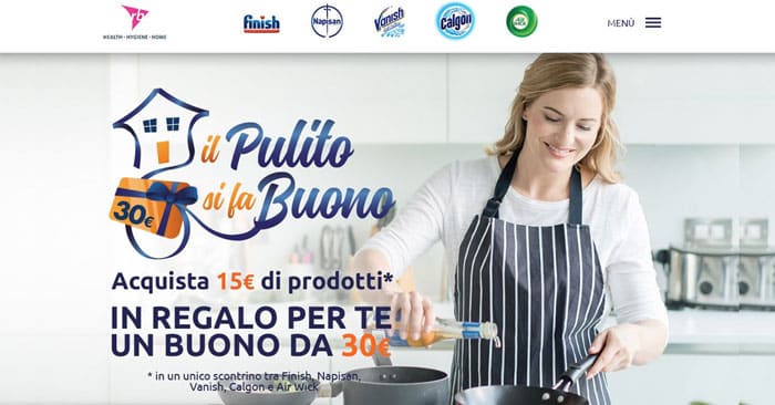 Il pulito si fa buono: per te un buono spesa da 30€