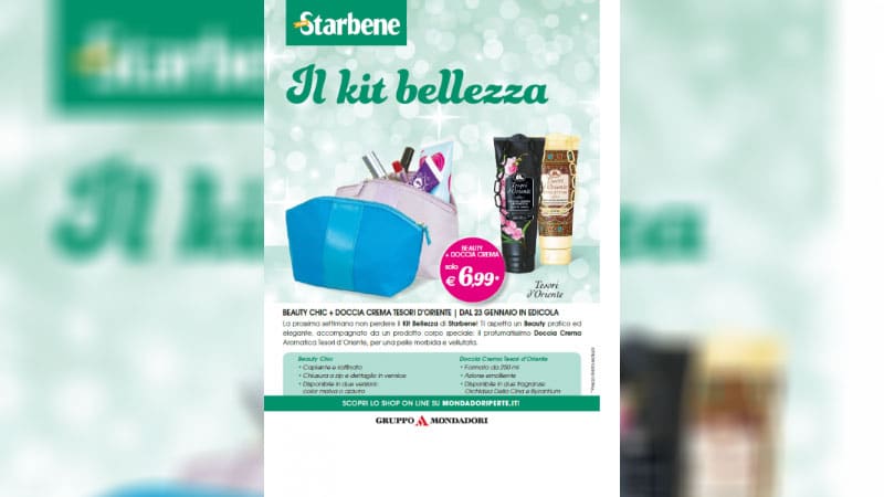 Kit di bellezza in edicola con Starbene