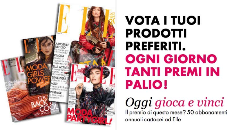 Vinci abbonamenti riviste con Elle Beauty Award