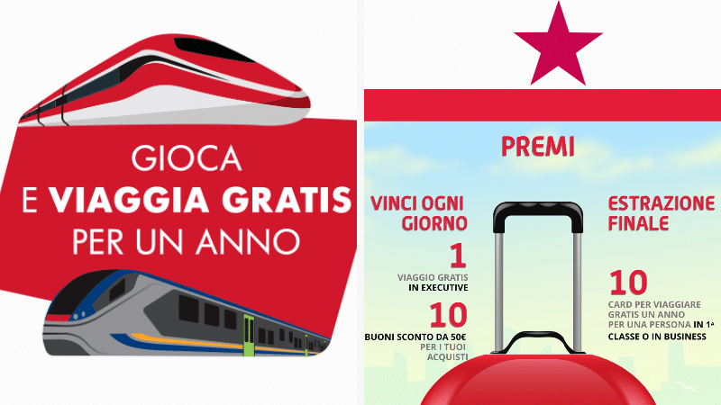 Concorso Trenitalia: viaggia gratis per un anno!