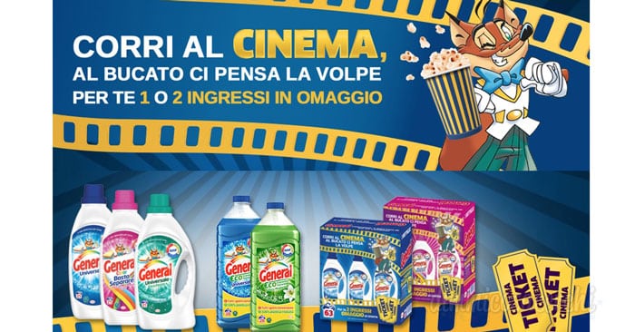 Vai al cinema gratis con il detersivo General