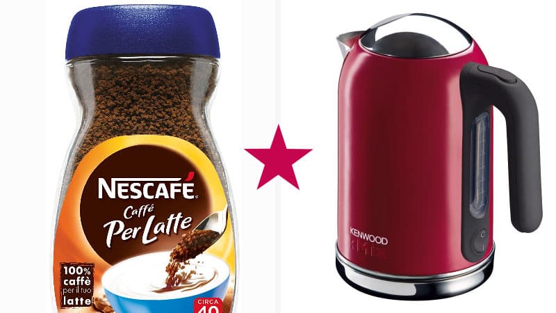 Concorso Nescafè: vinci 100 bollitori Kenwood