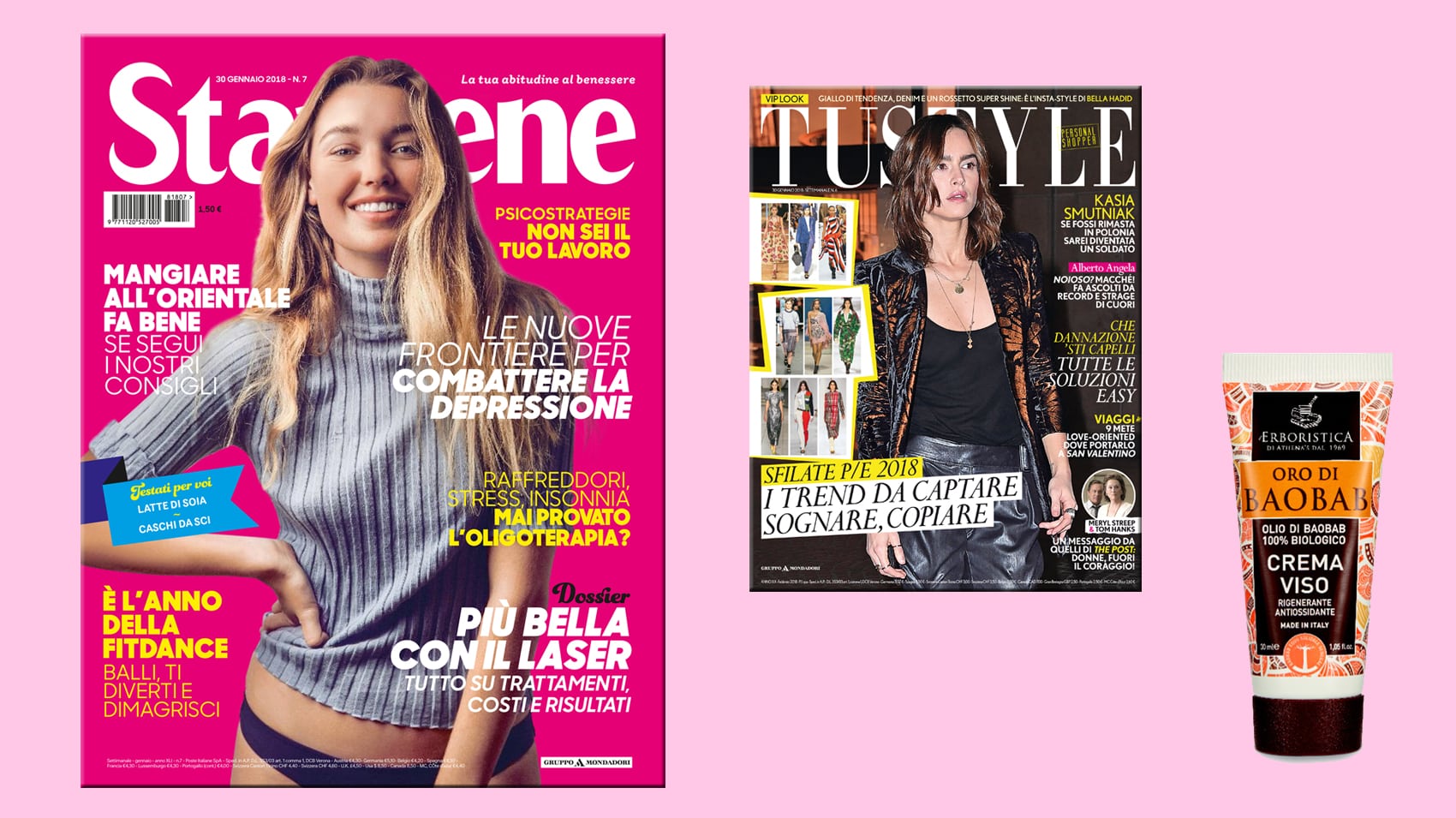 Starbene in edicola con Tu Style e a Crema Viso Athena's