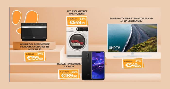 Fuoritutto Unieuro: fino al 50% di sconto