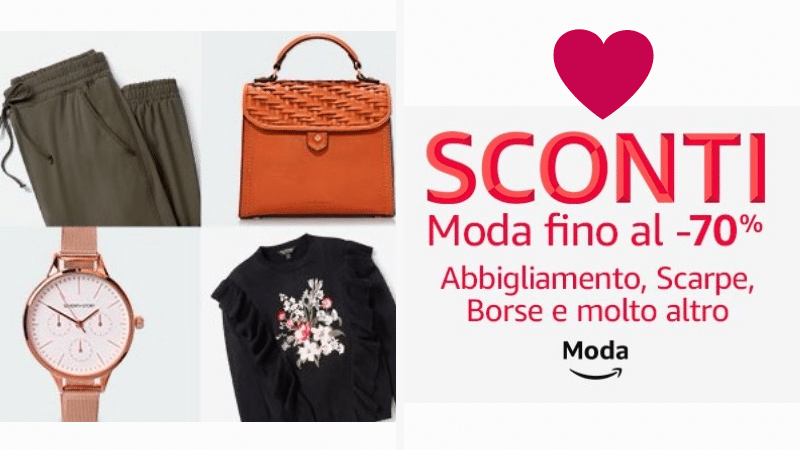 Saldi Amazon Moda con sconti fino al 70%