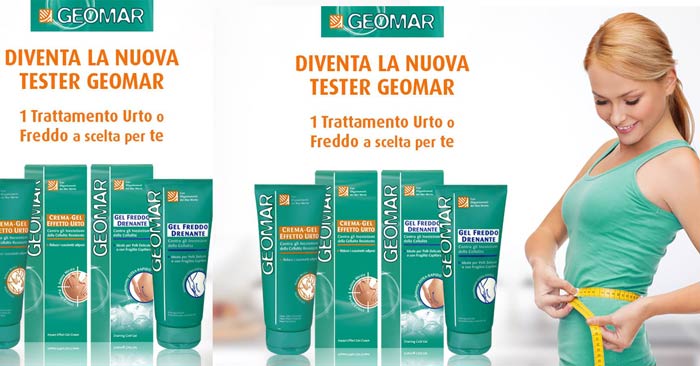 Diventa tester trattamento corpo anticellulite Geomar